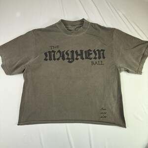 Lady Gaga The Mayhem Ball Tour 2025/2026 Charcoal Graphic Tee